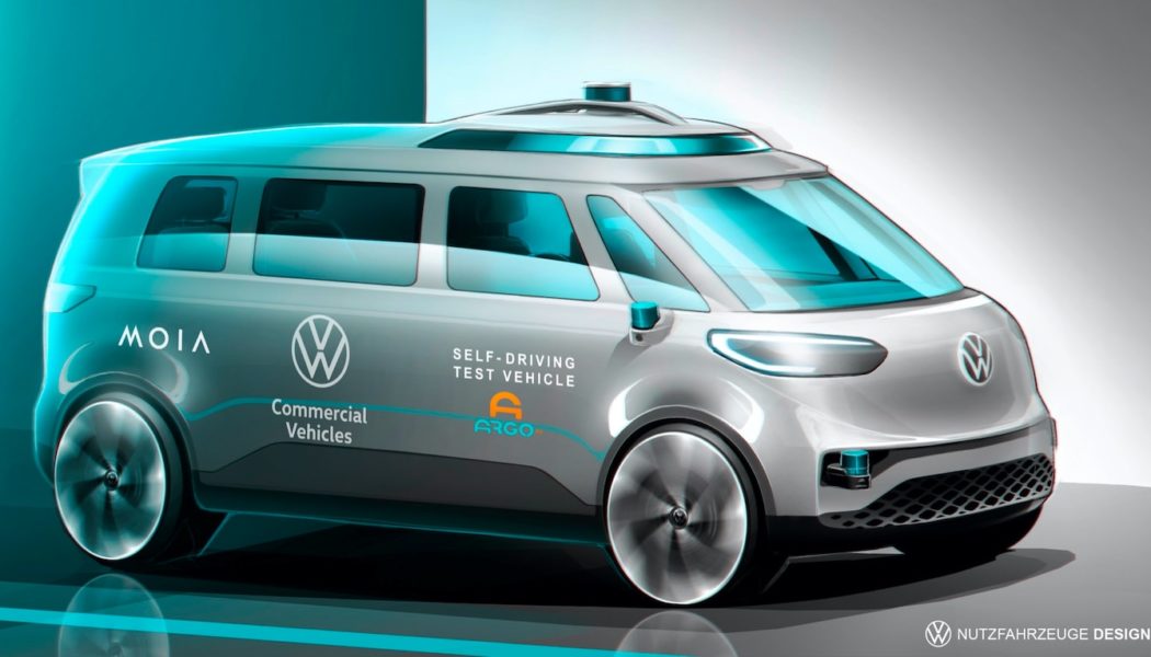 Self-Driving Volkswagen ID Buzz Minivans Entering Real-World Autonomous Trials