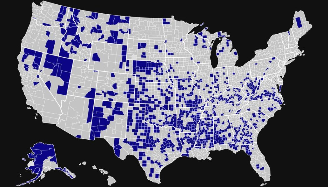 This is a map of America’s broadband problem