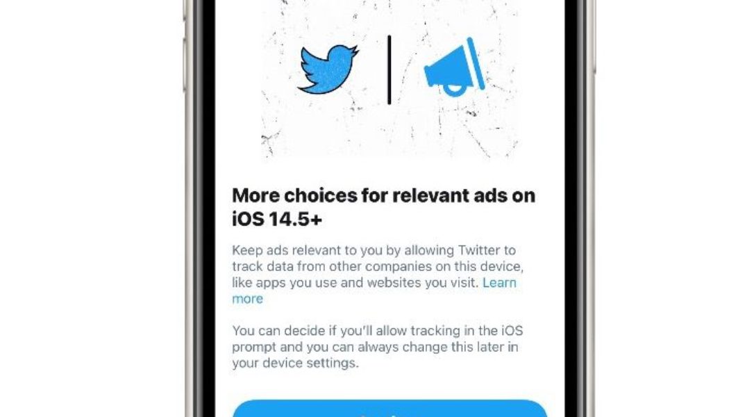 Twitter politely asks you to protect its targeted ad dollars in new iOS 14.5 prompt