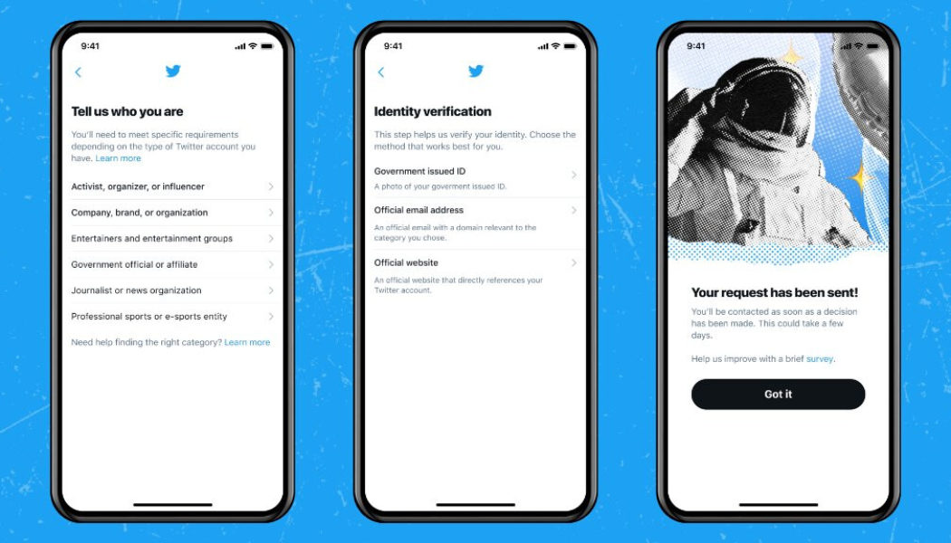 Twitter Relaunches Applications for its Blue Badge Verification