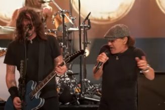 Watch Pro-Shot Video Of AC/DC’s BRIAN JOHNSON Performing ‘Back In Black’ With FOO FIGHTERS At ‘Vax Live’ Concert