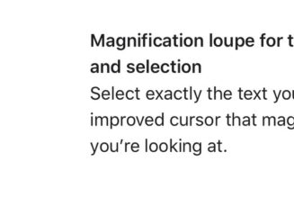 Apple brought back the beloved magnifying glass for selecting text in iOS 15