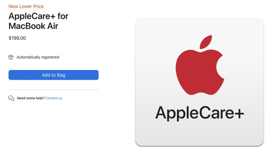Apple cuts AppleCare Plus prices for M1 MacBook Air and Pro