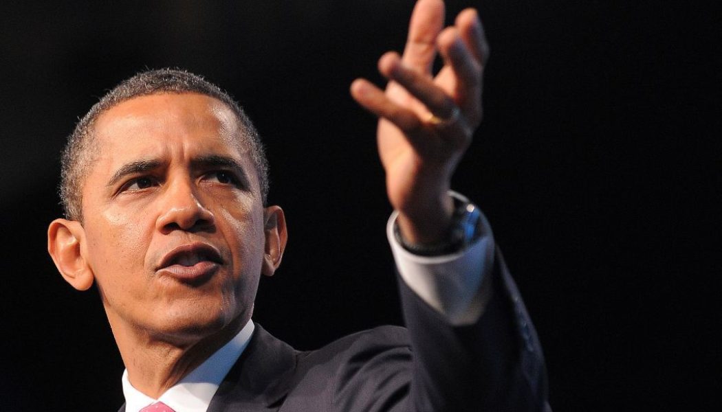 Barack Obama Makes A Surprise Visit To Chicago Youth Football Team