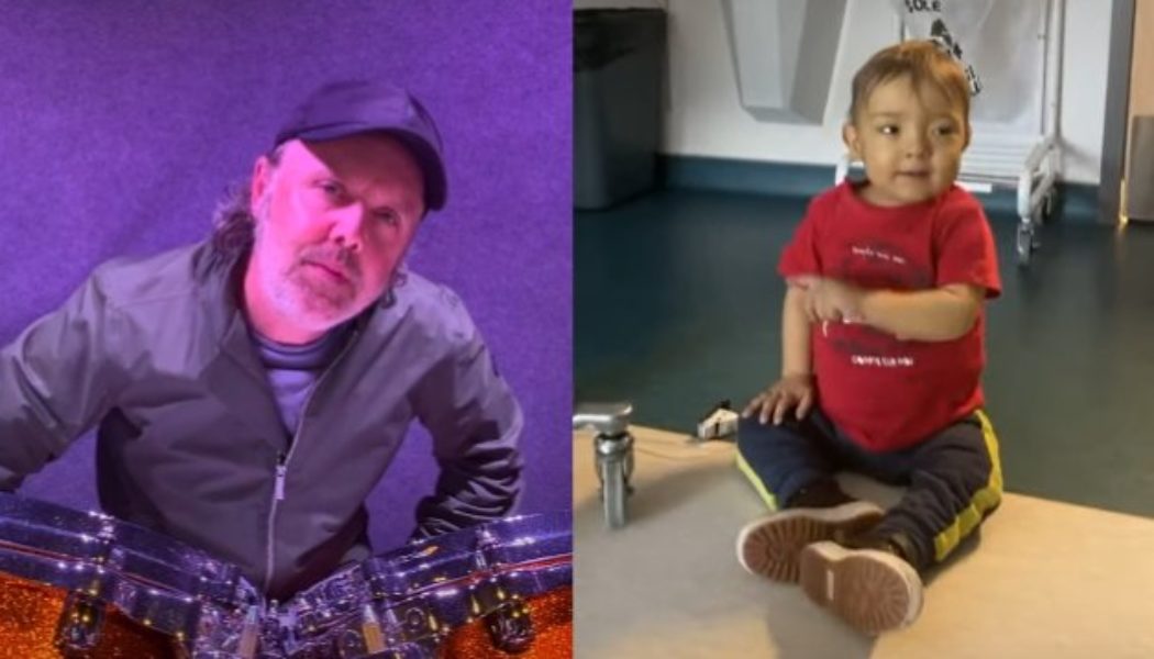 Cancer-Stricken Two-Year-Old Gets Virtual Visit From METALLICA’s LARS ULRICH