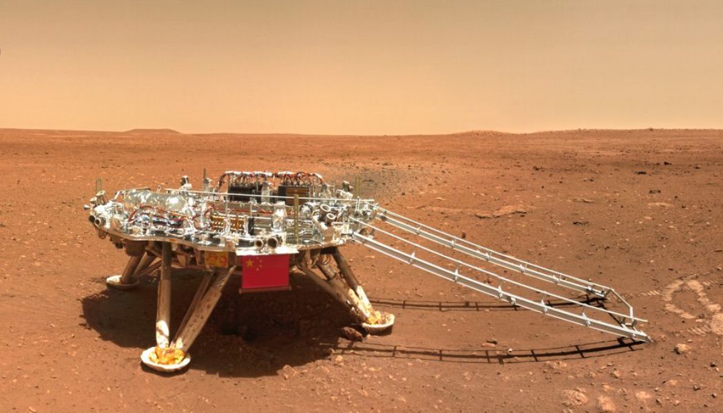 China’s Zhurong rover sends a selfie from Mars