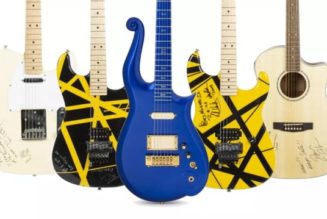 EDDIE VAN HALEN’s Charvel Art Series Guitars Sell For $210,000 At Auction