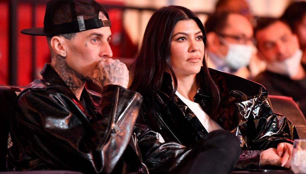 Kourtney Kardashian Rocks Blink-182 Hoodie While Lip-Syncing New Travis Barker-Produced Track