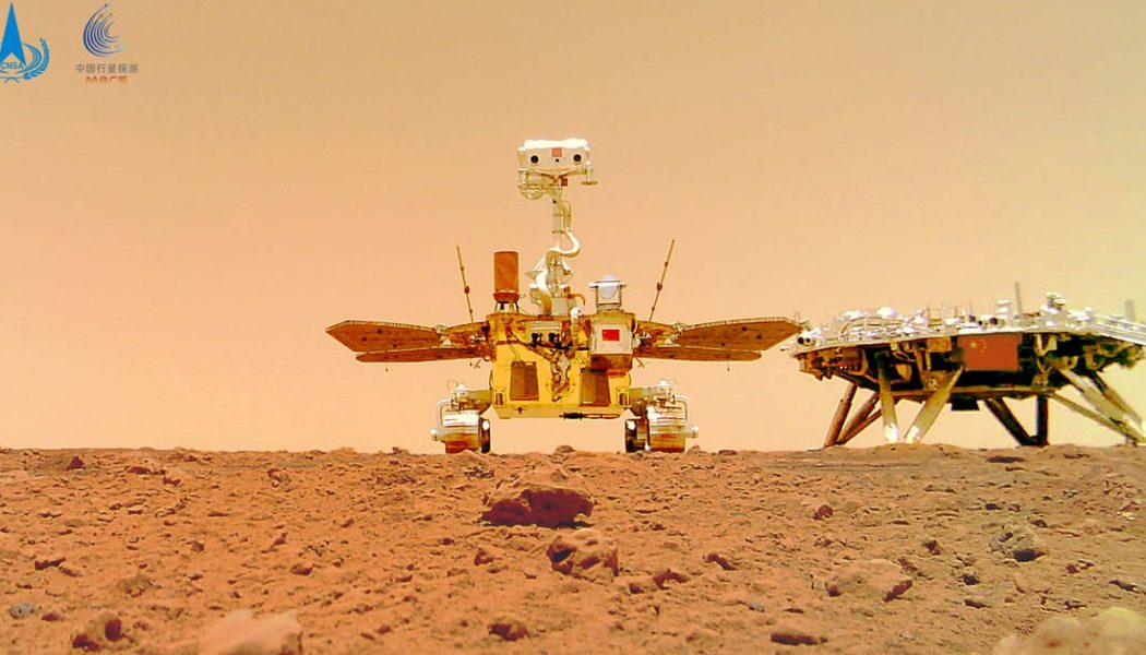 Listen to the sounds of China’s Zhurong rover on the surface of Mars