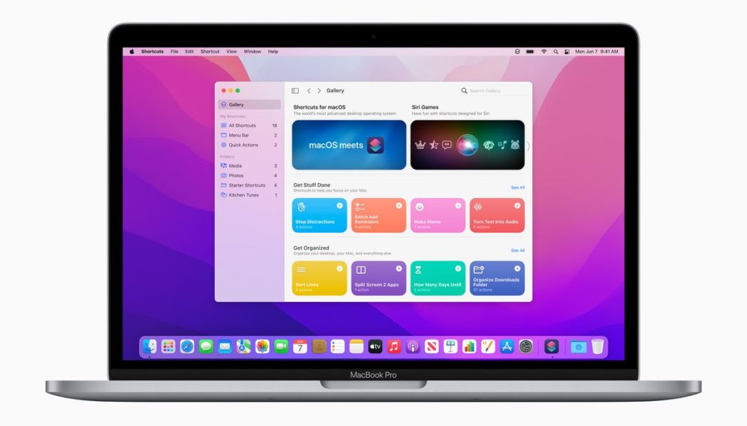 macOS Monterey lets you run Shortcuts and share files between Macs and iPads