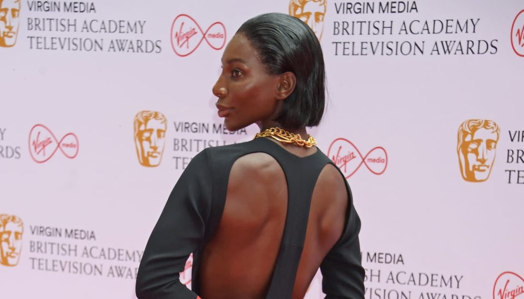 Michaela Coel’s Sultry Open-Back Gown at the 2021 BAFTA TV Awards Completely Destroyed Us