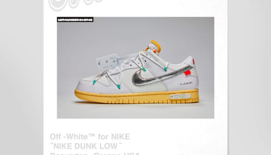 Nike SNKRS Explains Exclusive Access Changes, Nike x Off-White Dunk Invites In August