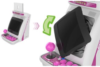 Taito announces mini arcade cabinet with rotating screen and trackball controller