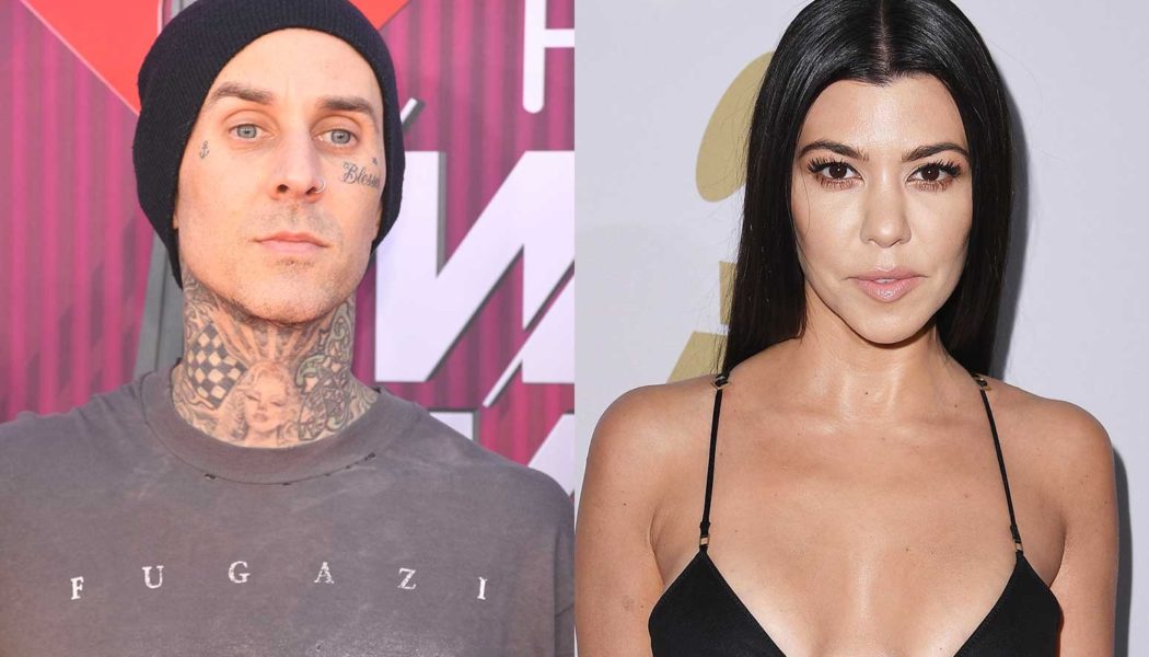 Travis Barker Shows Off His Hair Braiding Skills on Girlfriend Kourtney Kardashian