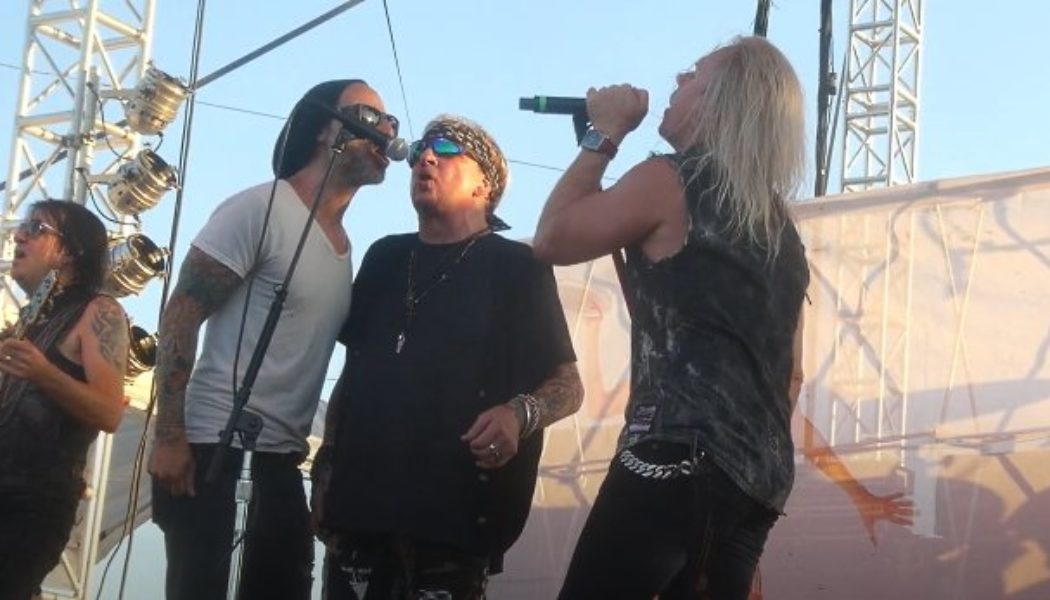 WARRANT Joined By JACK RUSSELL, Members Of TRIXTER For ‘Cherry Pie’ Performance At ‘Live United Live Music Festival’ (Video)