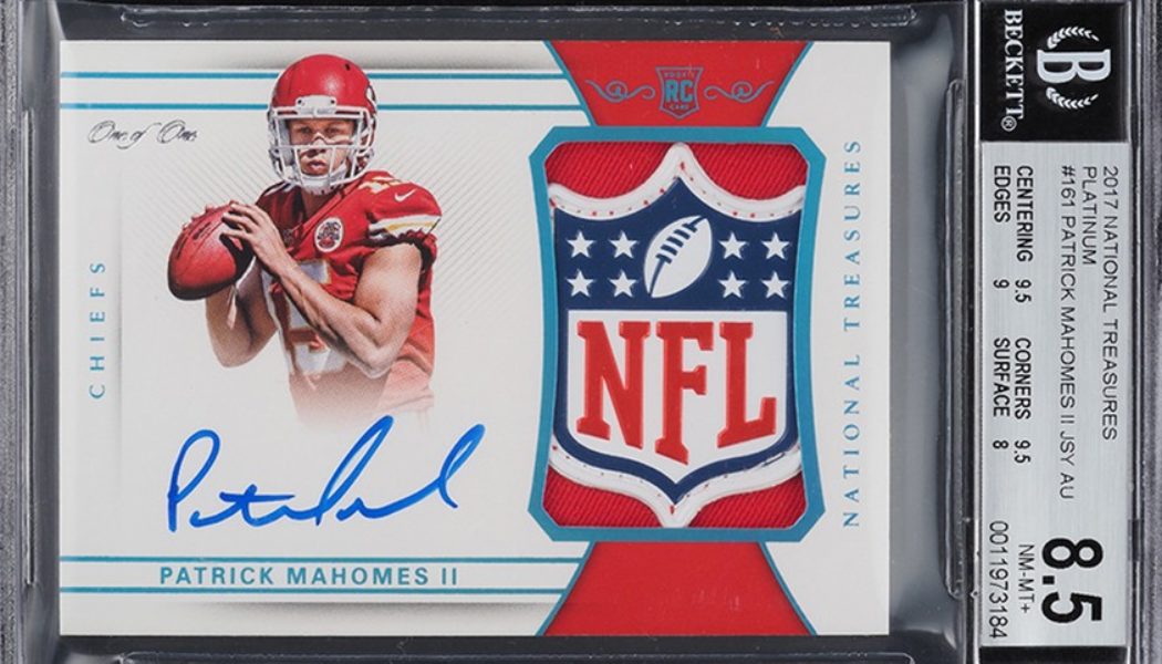 1-of-1 2017 Patrick Mahomes National Treasures Card Sells for $4.3 Million USD