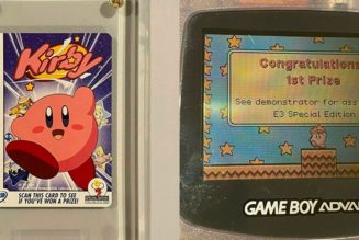 A Rare Nintendo ‘Kirby’ e-Reader Card From E3 2002 Has Popped Up on eBay.