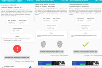Android app tests your phone’s waterproof seals without a drop of water