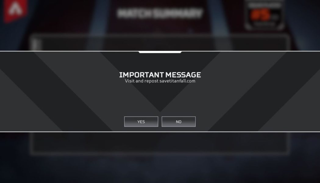 ‘Apex Legends’ hackers interrupt games with messages about ‘Titanfall’ hacking