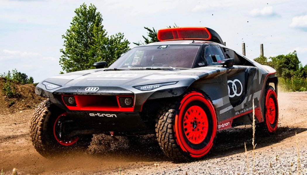 Audi’s 2022 Dakar Rally RSQ E-Tron off-Roader Might Be Its Most Monstrous EV Racer