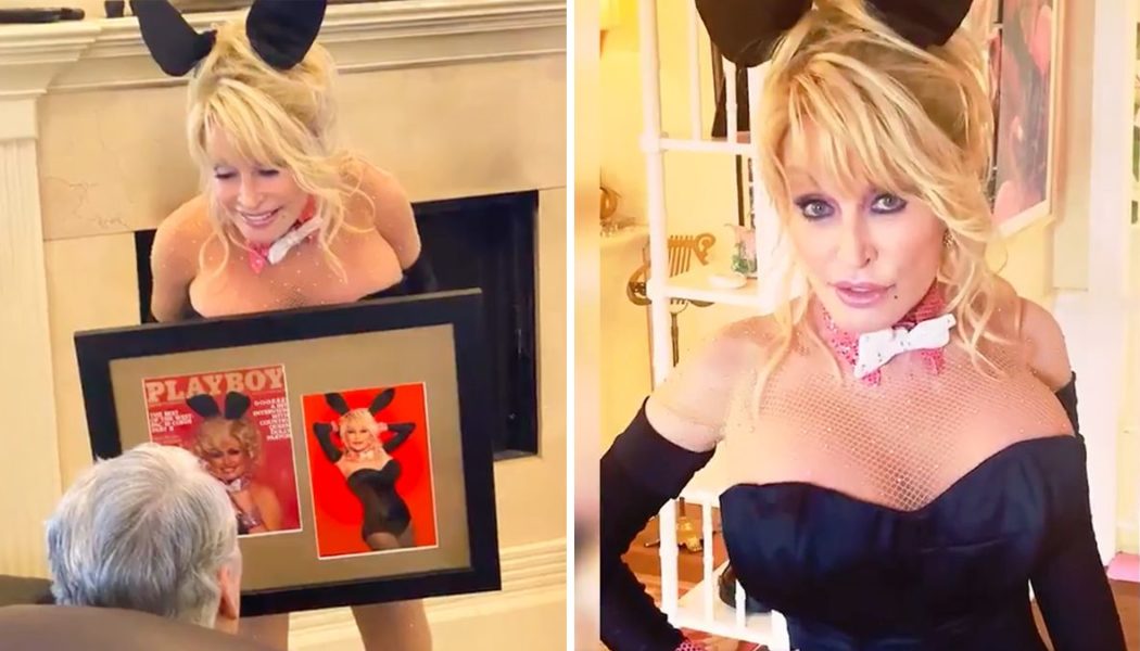 Dolly Parton Recreates Classic Playboy Bunny Look for Husband’s Birthday