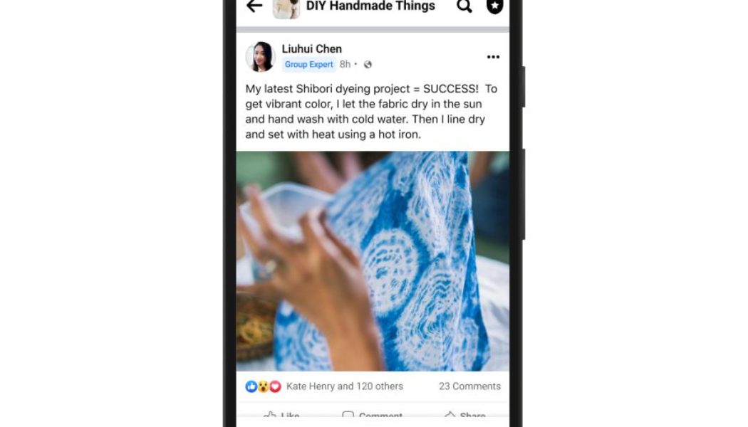 Facebook groups can now designate Group Experts