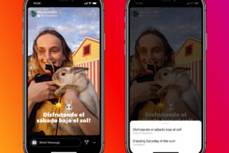 Instagram can now automatically translate text in stories