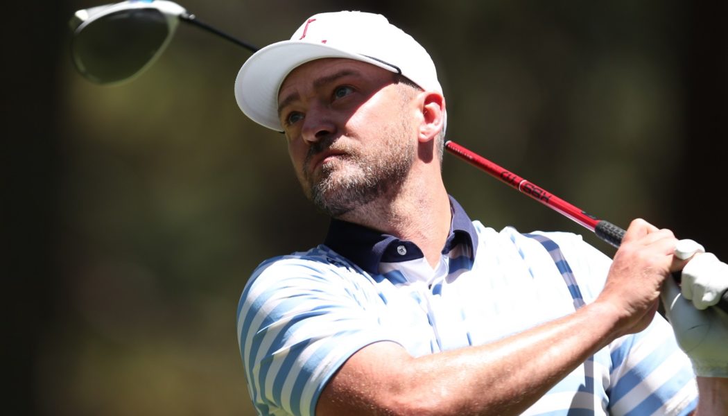 Justin Timberlake Sinks an Unexpected Shot on the Golf Course