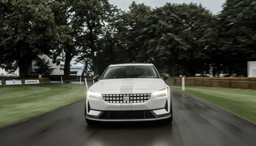 Polestar made a more powerful version of its electric sedan for the Goodwood Festival