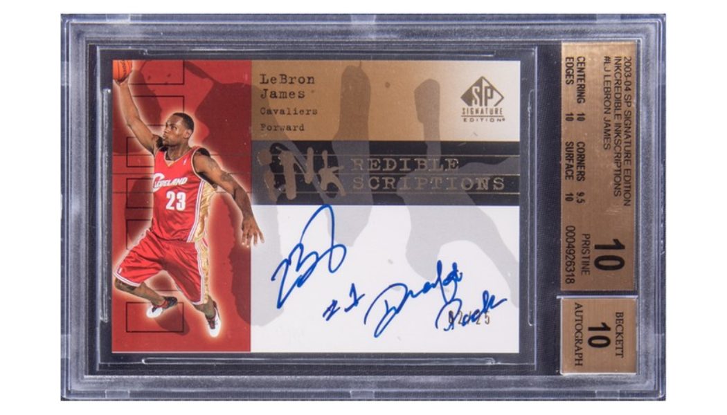 Rare LeBron James ’03-’04 Signature Edition Rookie Card Auctions for Over $185K USD