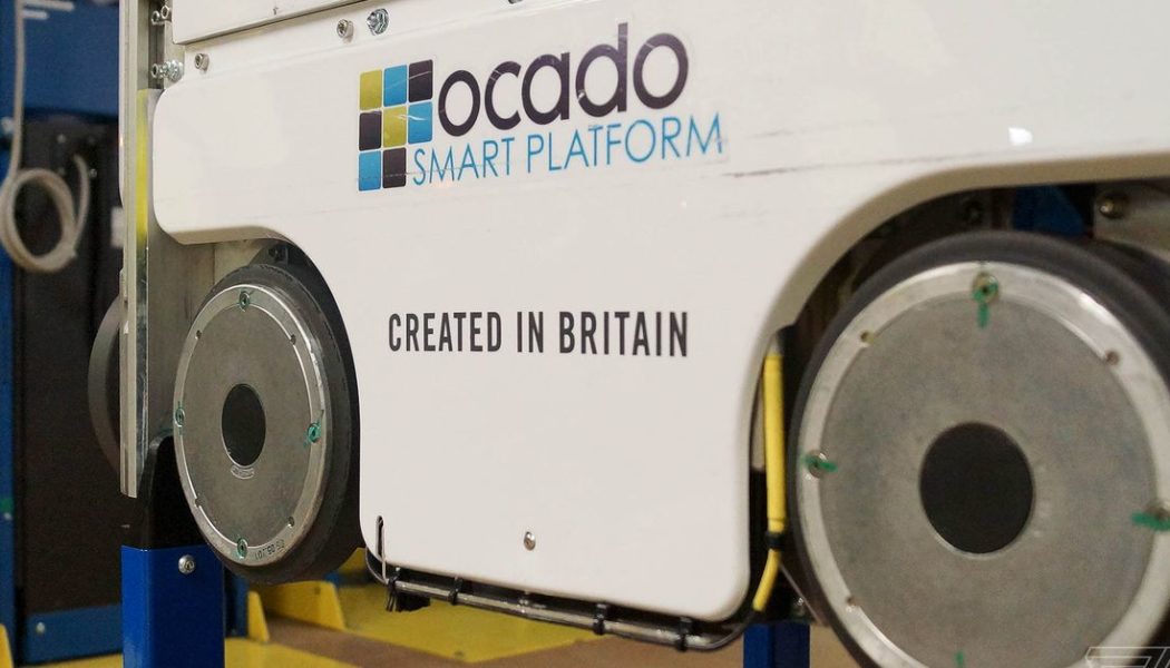 Robot collision at Ocado warehouse near London sparks fire, delaying customer orders