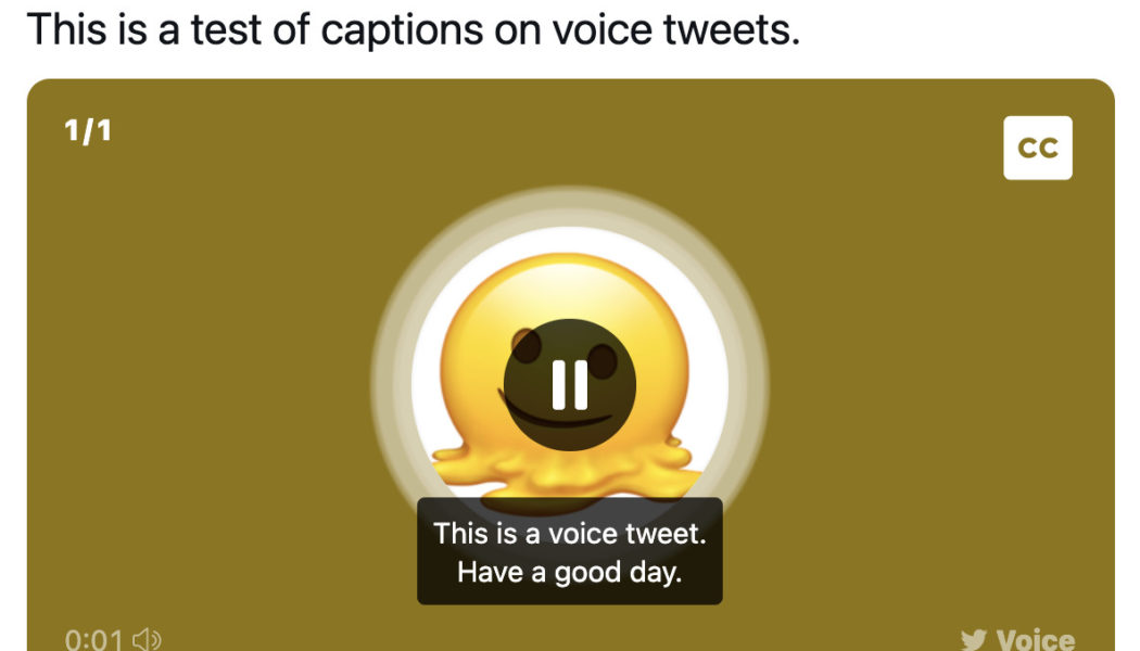 Twitter adds captions to voice tweets more than a year after they first launched