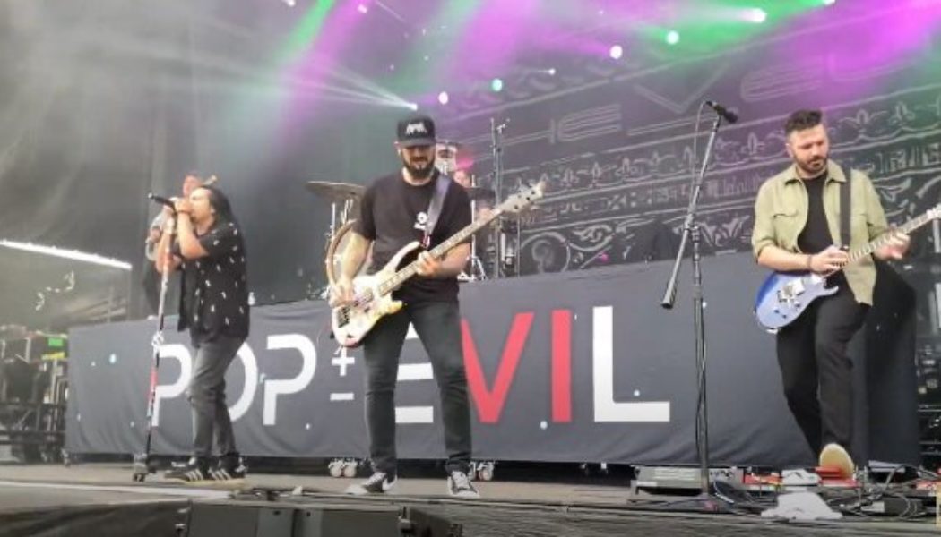 Watch POP EVIL Perform With DEVOUR THE DAY Bassist, TED NUGENT Drummer