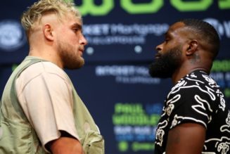 Watch Things Heat up Between Jake Paul and Tyron Woodley at LA Press Conference and Face Off