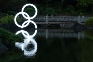 A Half-Submerged Sculpture Reflects the Divisive Sentiment Around Tokyo 2020