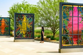 Amir H. Fallah Created Stained Glass “Portals” for the LA County Department of Mental Health