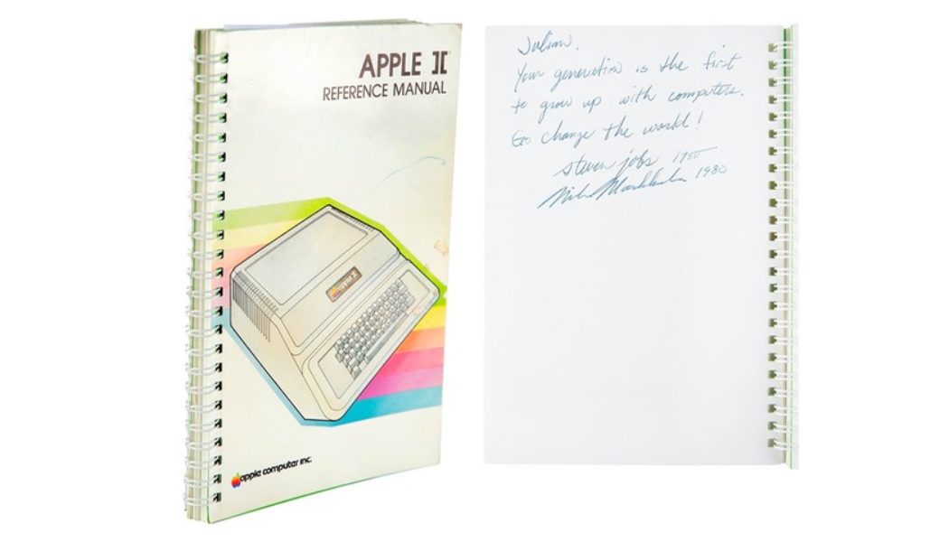 An Apple II Manual Signed by Steve Jobs Auctions for Nearly $800,000 USD