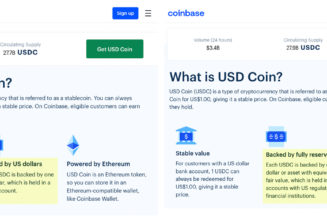 Coinbase removes ‘backed by US dollars’ claim for USDC stablecoin