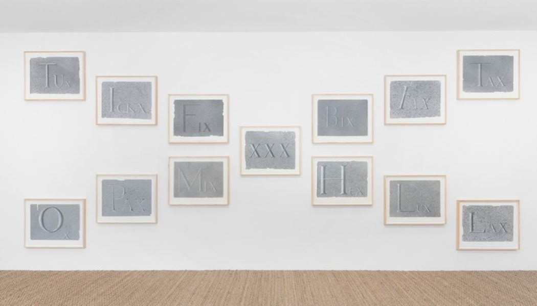 Ed Ruscha Pays Homage to the Letter X in “Dedicated Stone”