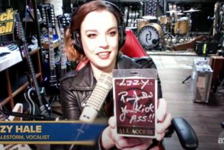 HALESTORM’s LZZY HALE Shares Her Rock And Roll Collection, Including Laminate Signed By RONNIE JAMES DIO