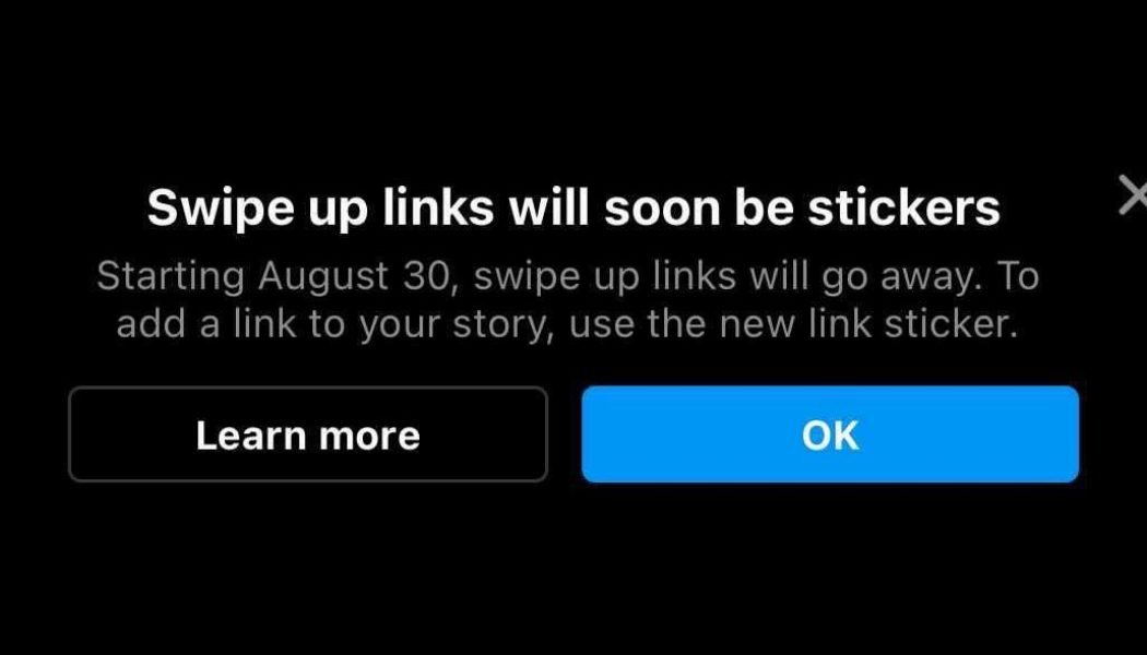 Instagram is retiring the swipe up