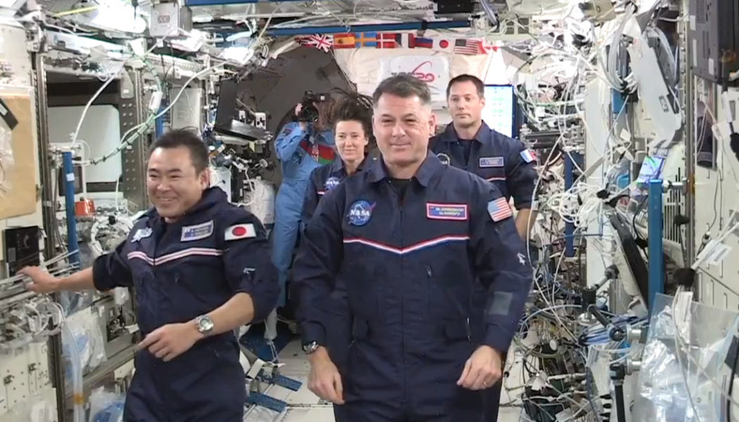 ISS astronauts show off zero-gravity moves in the space Olympics which should be a real thing