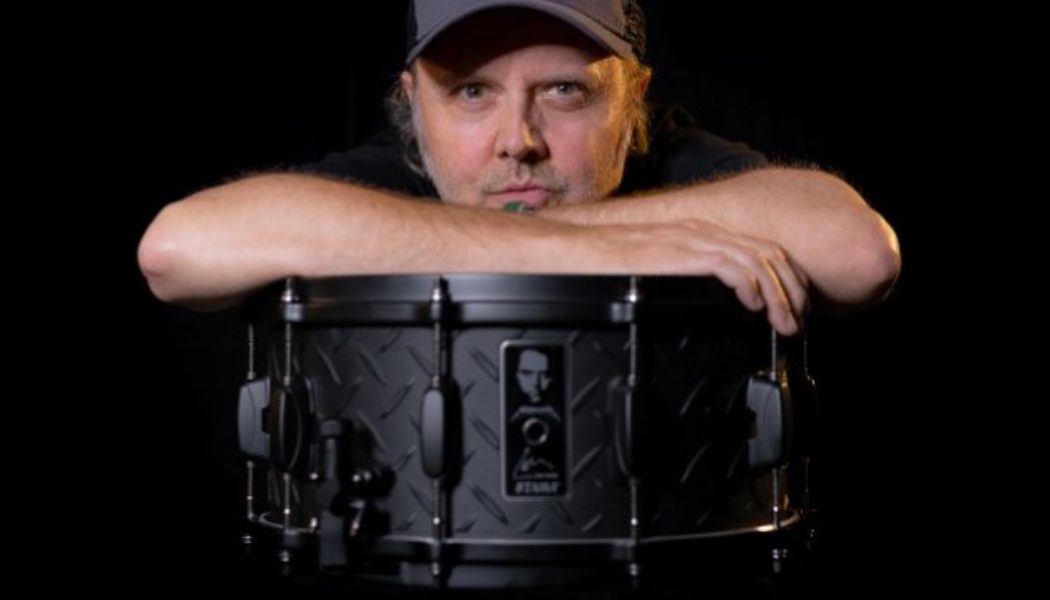 METALLICA’s LARS ULRICH Gets Limited-Edition Signature Black Album Snare Drum From TAMA