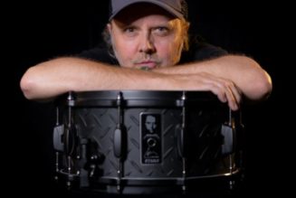 METALLICA’s LARS ULRICH Gets Limited-Edition Signature Black Album Snare Drum From TAMA