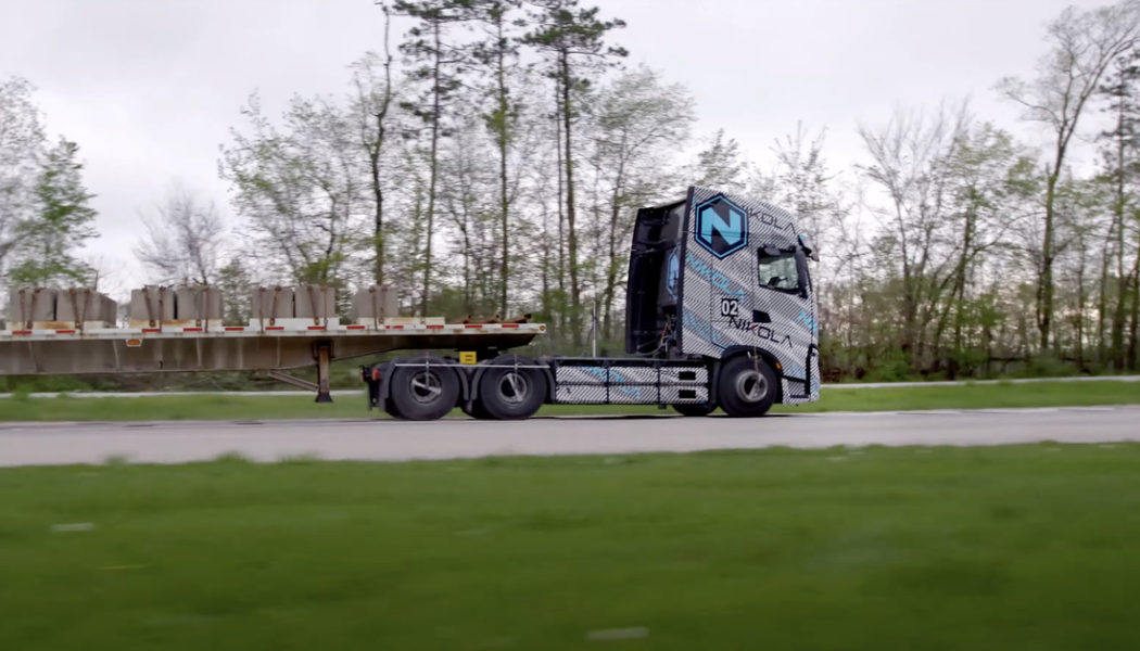 Nikola shows its truck going uphill, for a change