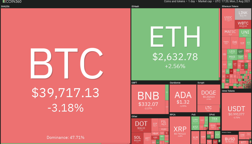 Price analysis 8/2: BTC, ETH, BNB, ADA, XRP, DOGE, DOT, UNI, BCH, LINK