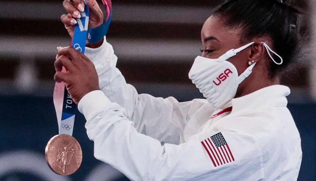 Simone Biles Wins Bronze Medal on Balance Beam After Returning to the Tokyo Olympics