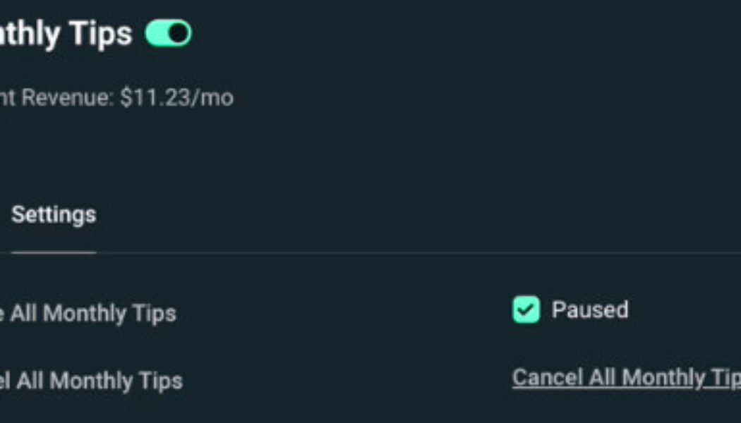 Streamlabs launches monthly tipping service as an alternative to Twitch subscriptions