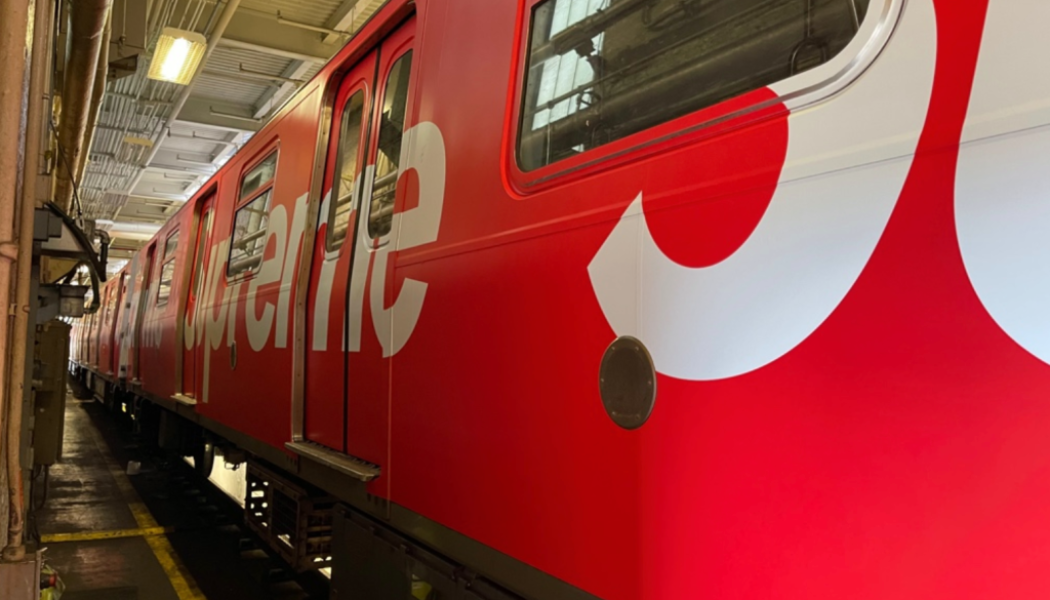 Supreme Wrapped NYC Subway Train With Its Box Logo [Photos]