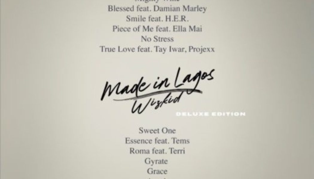 Wizkid Made In Lagos Deluxe Album Tracklist